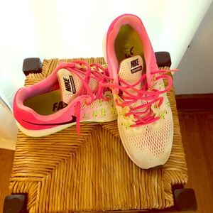 Women’s Nike running shoes, size 10